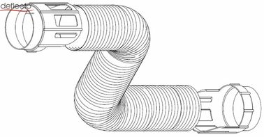 4 Inch Semi Rigid Aluminum Duct Air Conditioning Venting Set With Connector