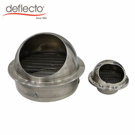 Waterproof Ventilation Round Metal Air Vent Cap Stainless Steel Vent Grille With Insectscreen